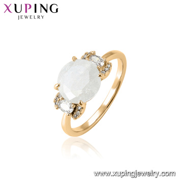 15455 xuping hot sale latest gemstone design funky finger ring for women
